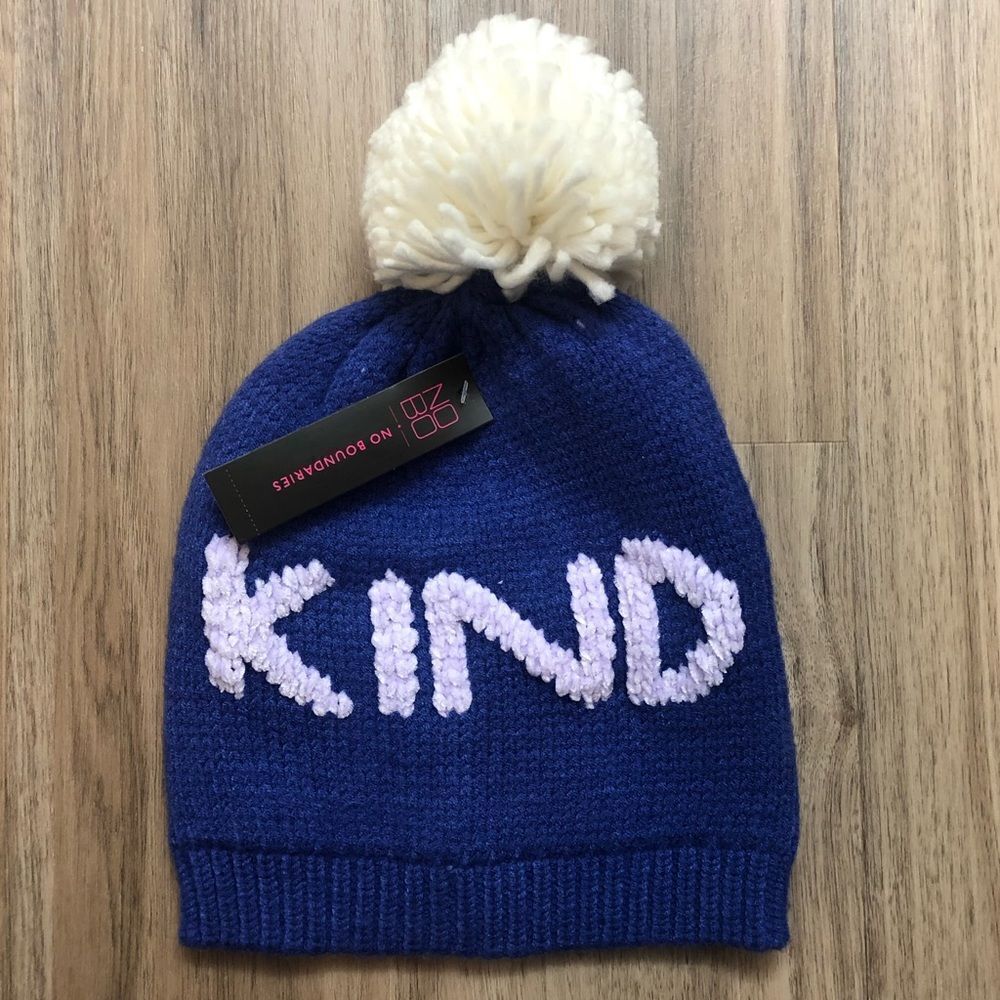 No Boundaries Pompom KIND Beanie